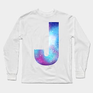 Letter J galaxy Long Sleeve T-Shirt